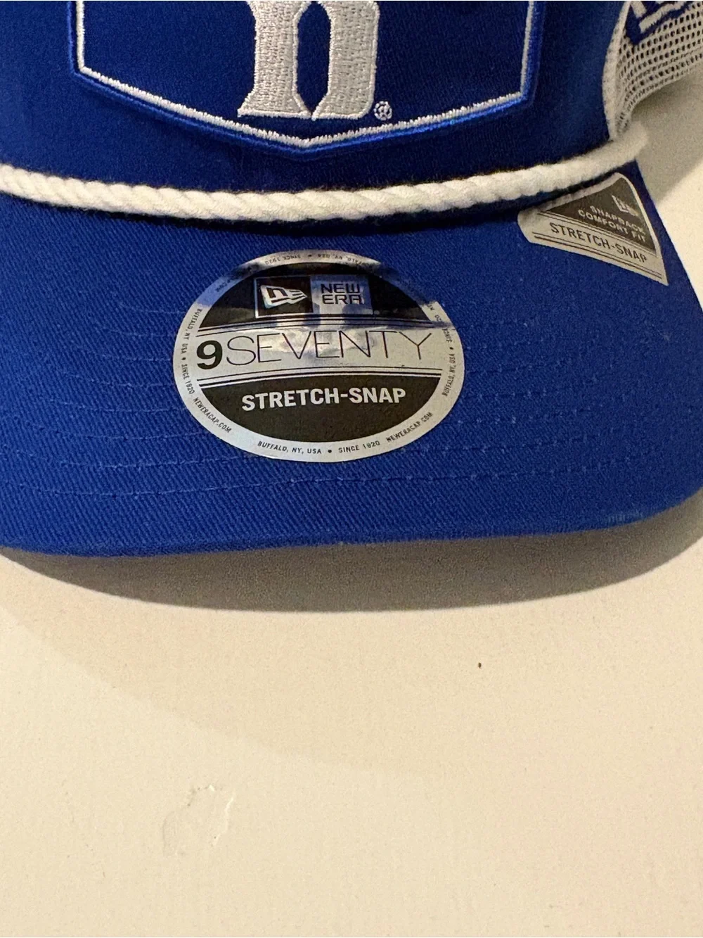 New Era Duke Blue Devils Royal Blue & White Rope Baseball Cap